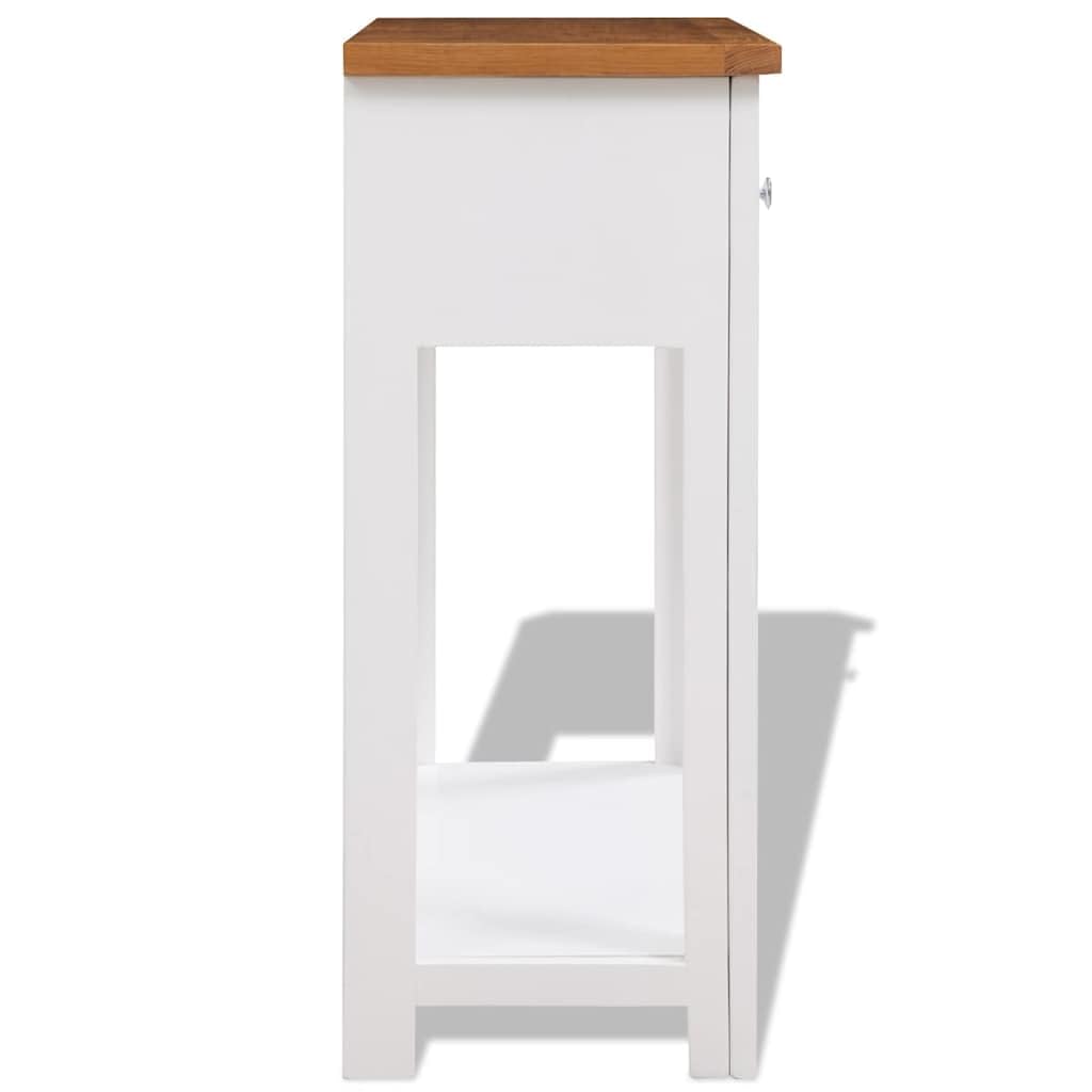 Solid Oak Wood Console Table Q22361
