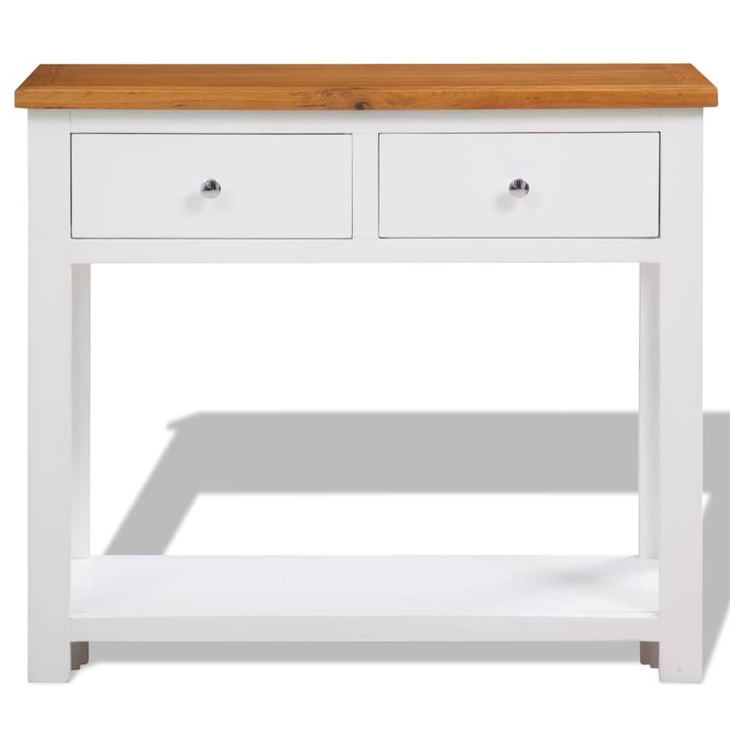 Solid Oak Wood Console Table Q22361