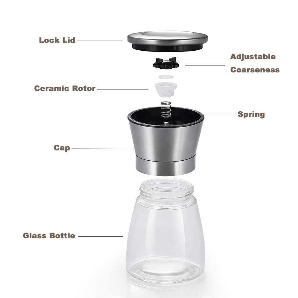 Salt or Pepper Grinder Mill Shaker Adjustable F2047