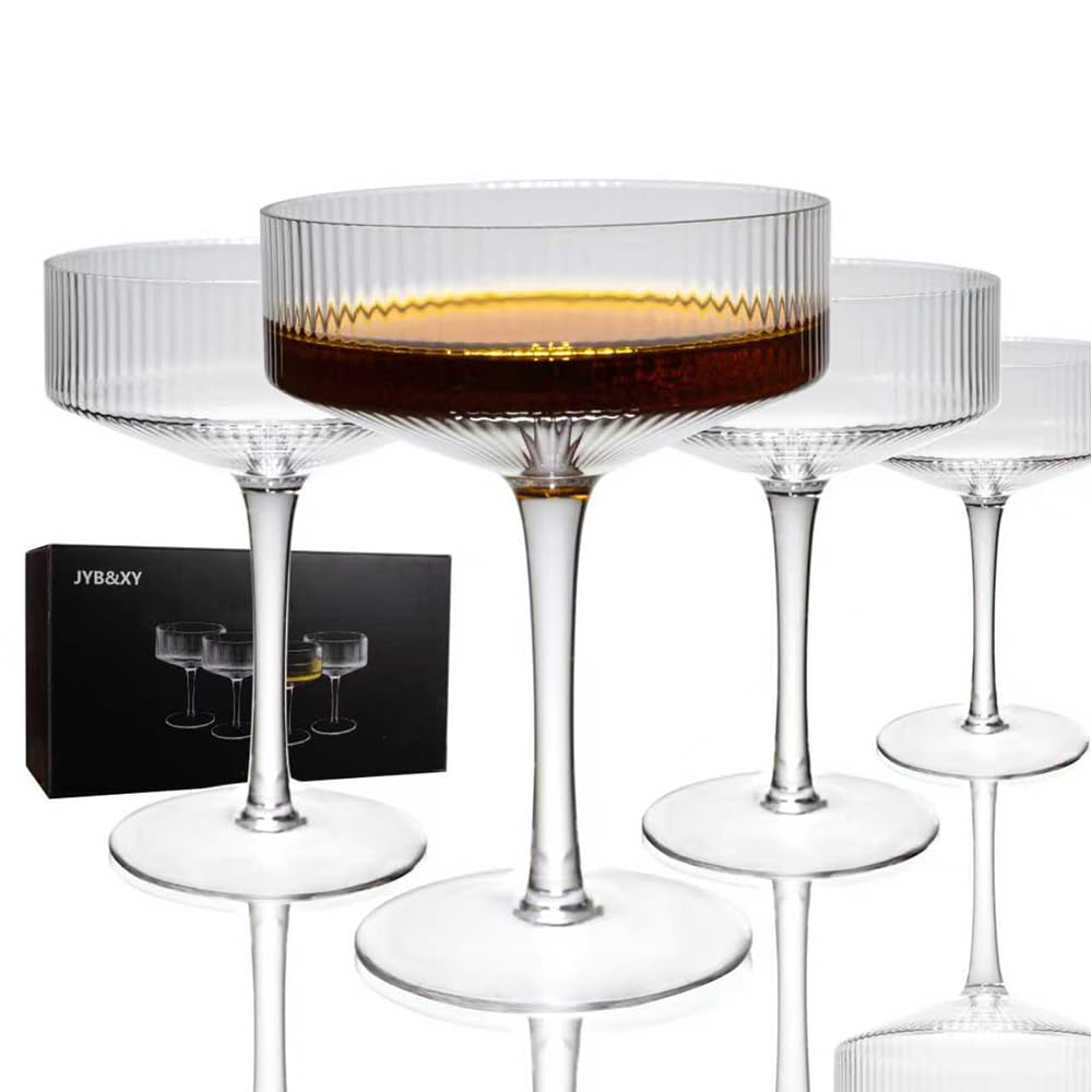 Set of 4 9 oz Coupe Cocktail Glasses B416607