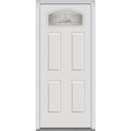 Brilliant White Right Hand Prehung Inswing Entry Door 36" x 80" F4361