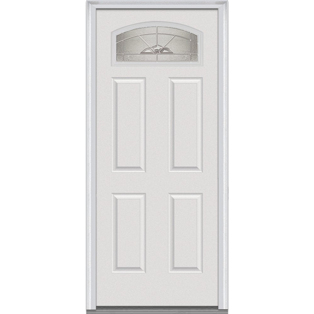 Brilliant White Right Hand Prehung Inswing Entry Door 36" x 80" F4361