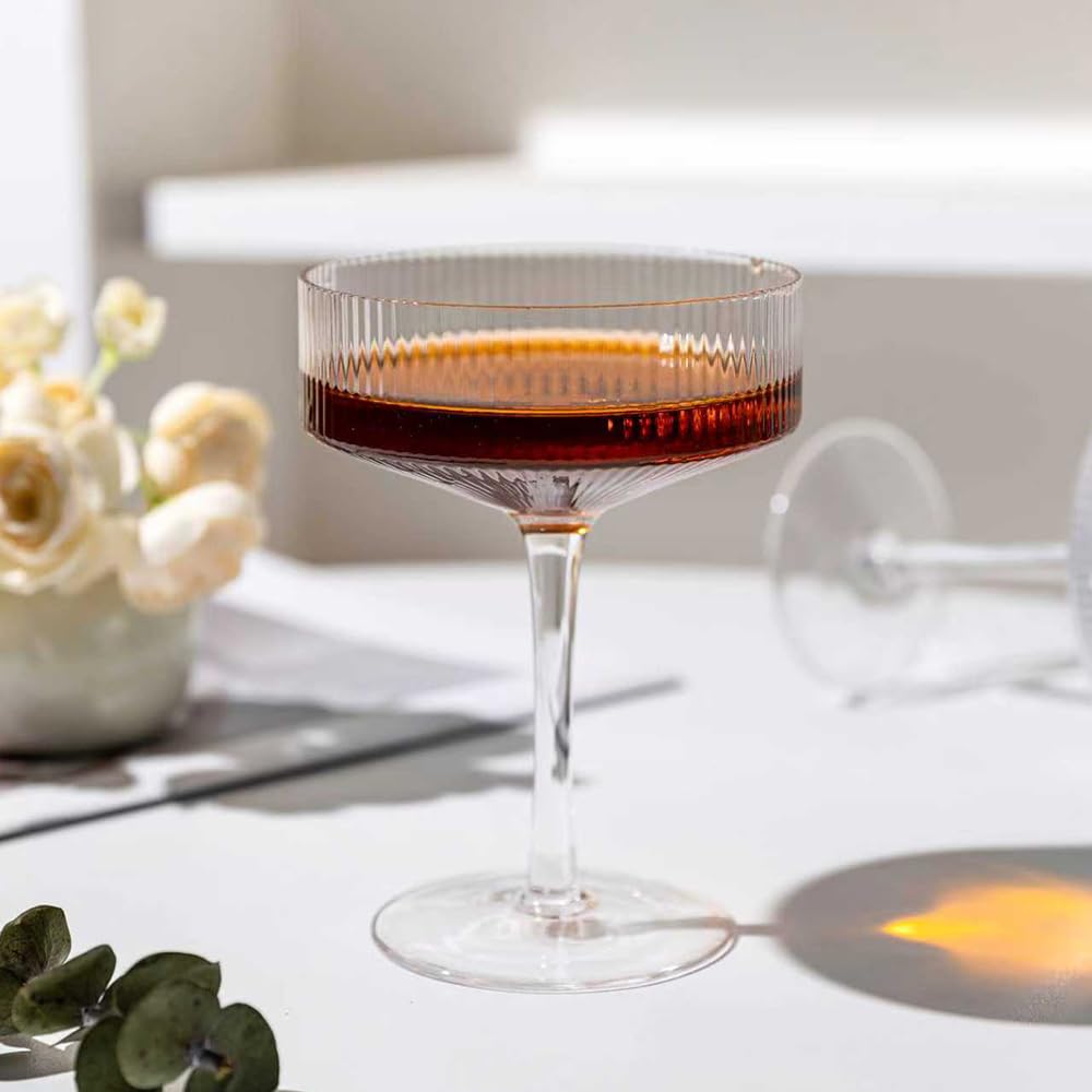 Set of 4 9 oz Coupe Cocktail Glasses B416607