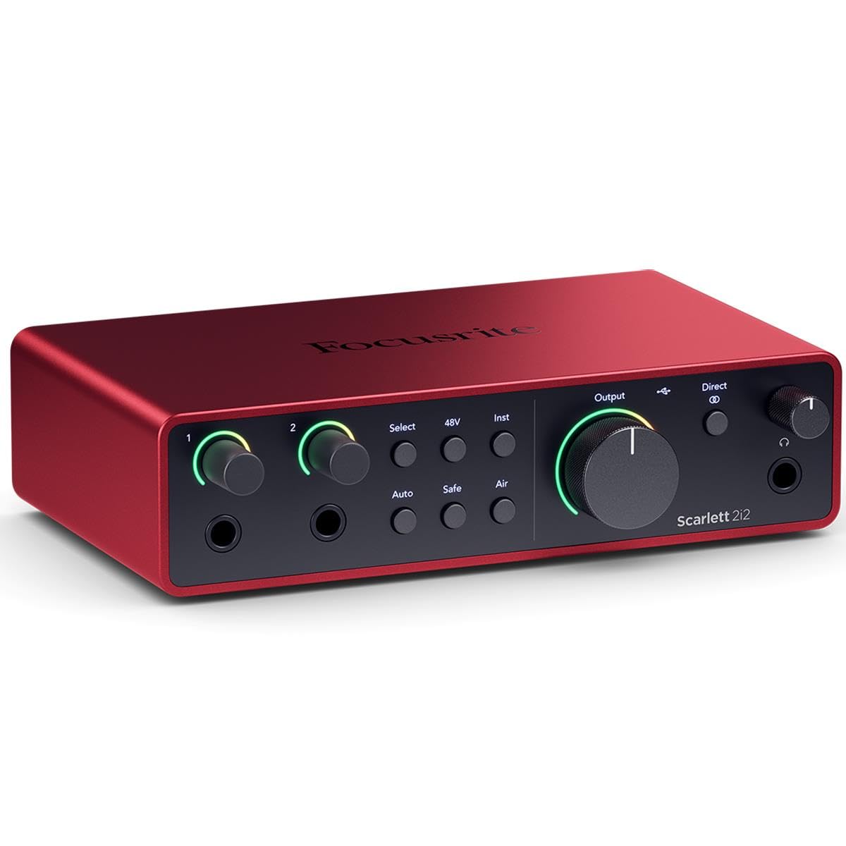 2x2 USB Audio Interface with 2 XLR Cables Y123