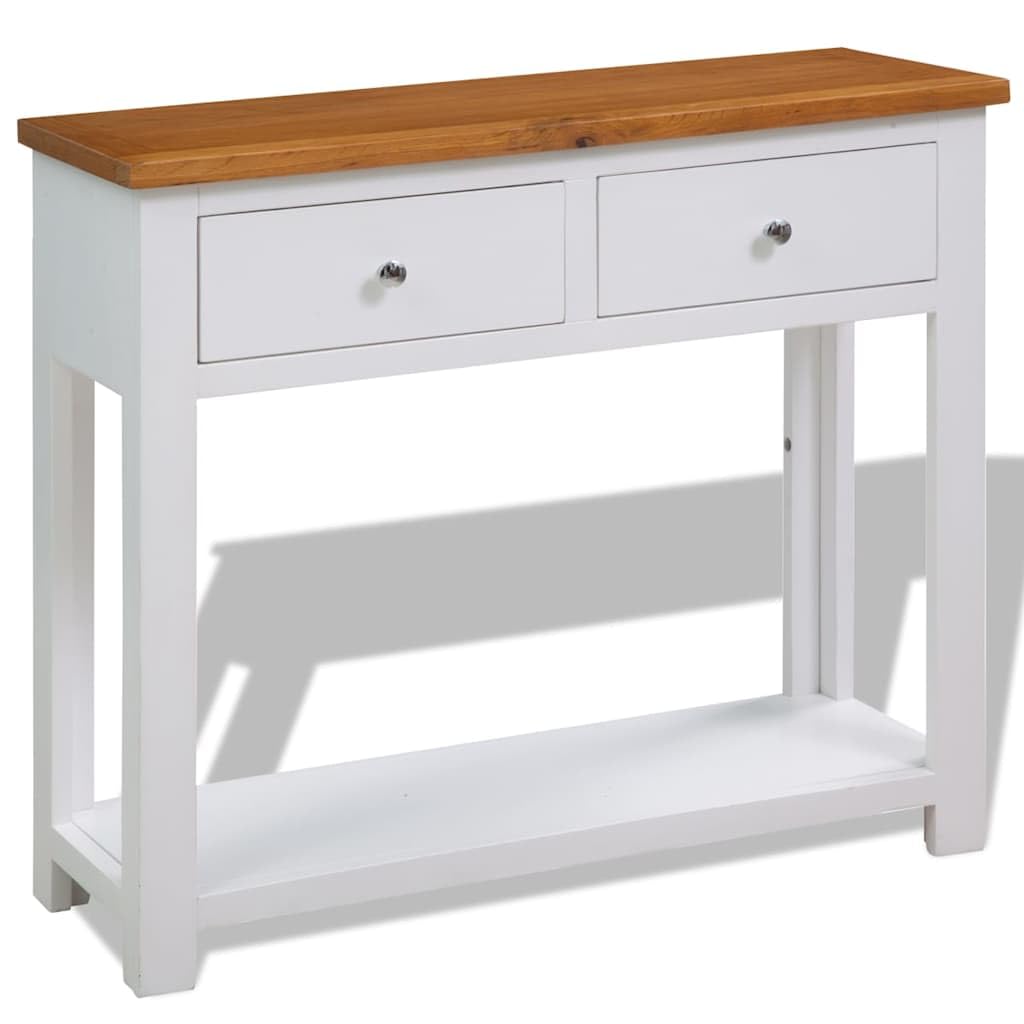Solid Oak Wood Console Table Q22361
