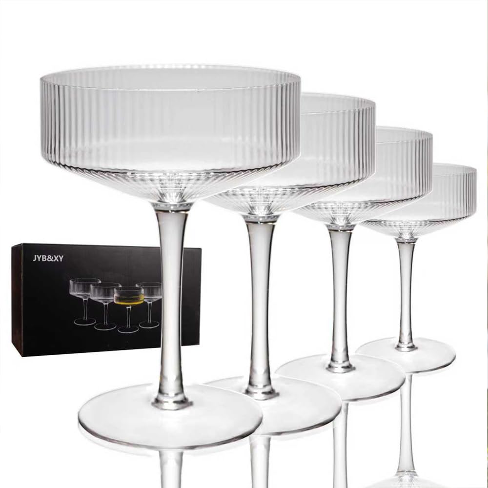 Set of 4 9 oz Coupe Cocktail Glasses B416607