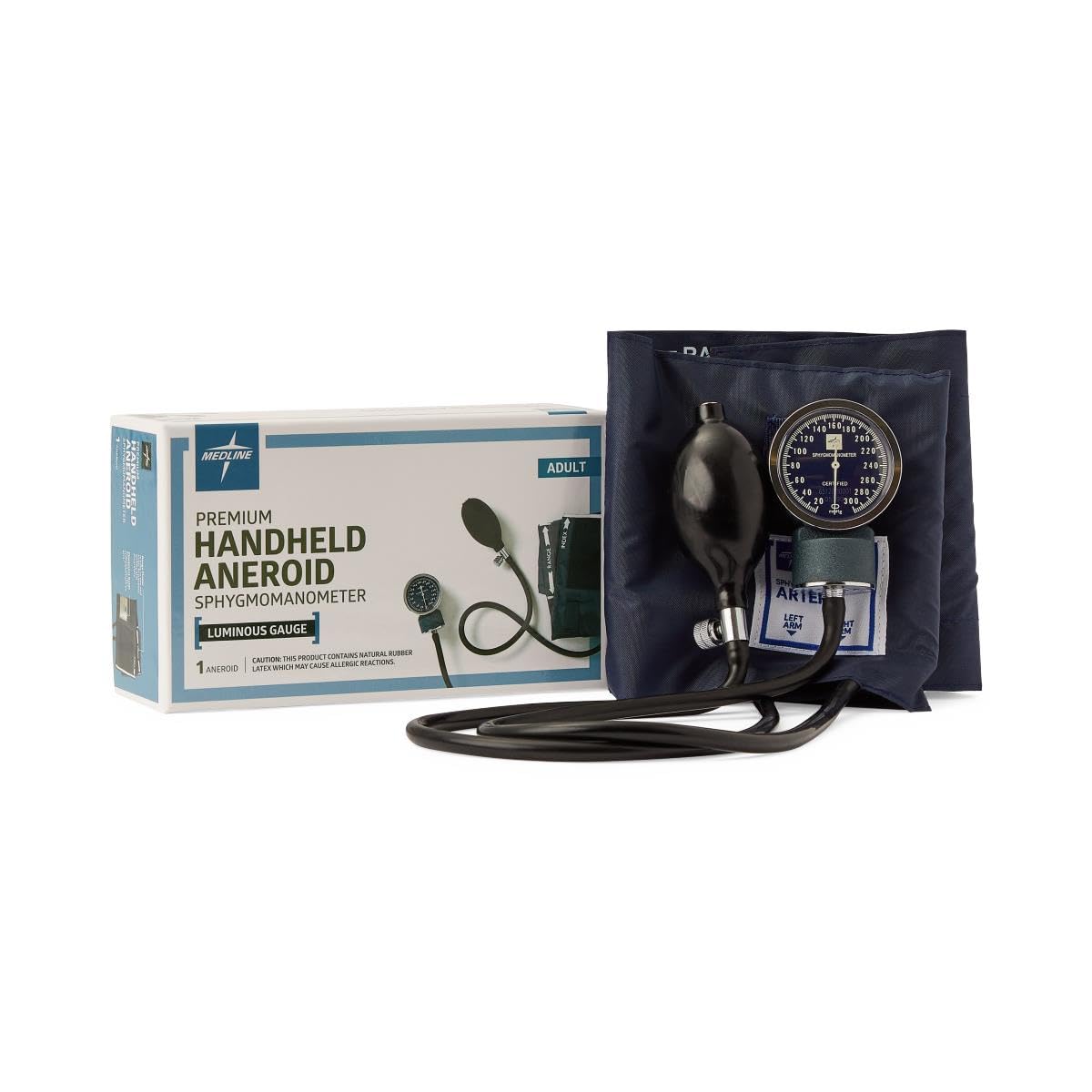 Handheld Aneroid Sphygmomanometer Adult Blood Pressure Cuff E4909