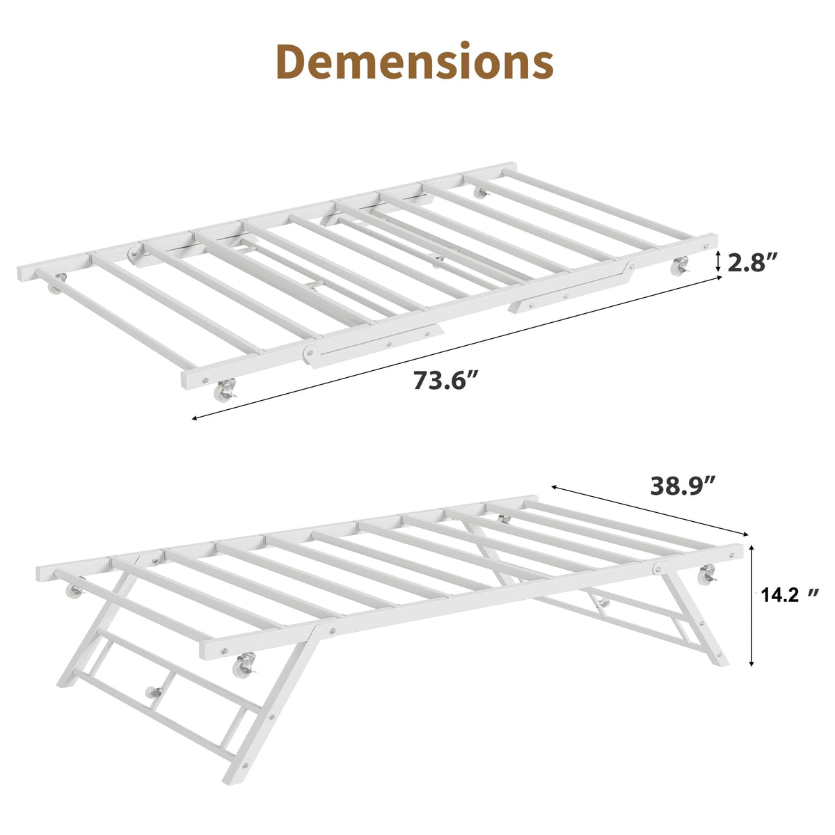Twin Pop Up Trundle Bed U392