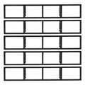 5Pcs Wall Mount Media Storage Rack A456
