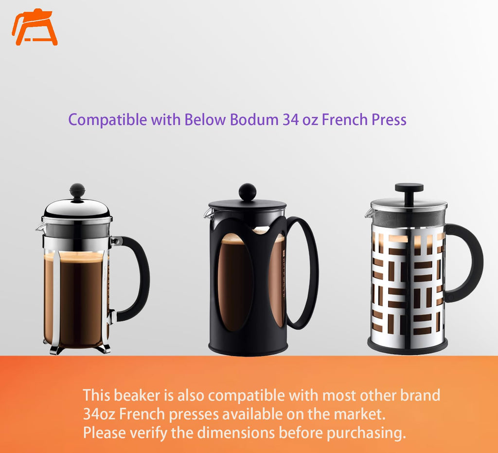 34oz Glass Carafe 8 Cup 1000ml S757