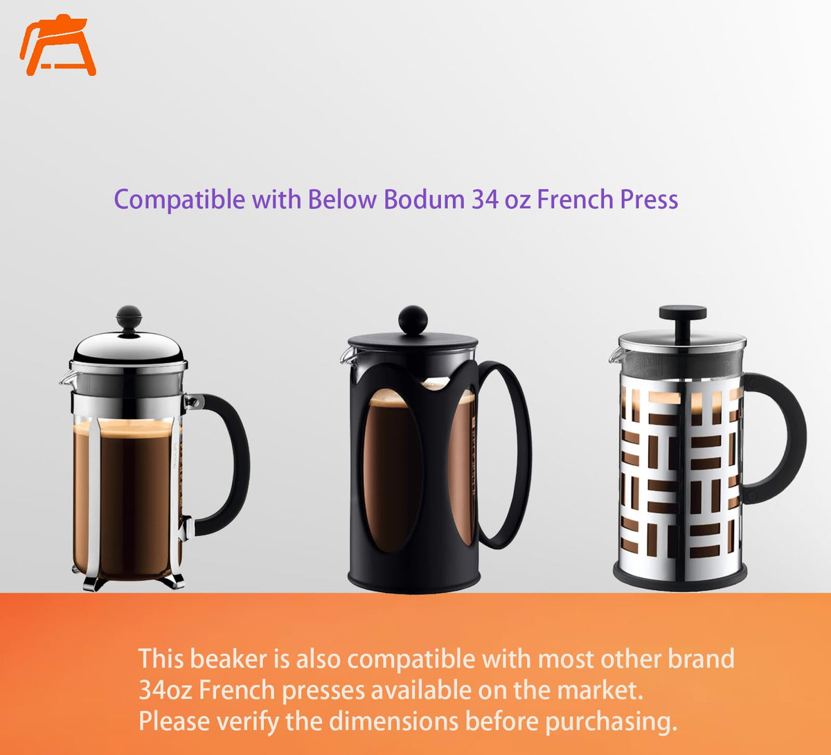 34oz Glass Carafe 8 Cup 1000ml S757