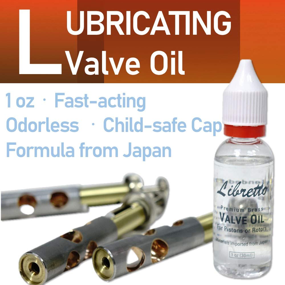 Trumpet Care Kit with Valve Oil, Slide Grease, Cleaning Cloth, Brushes and Case V164