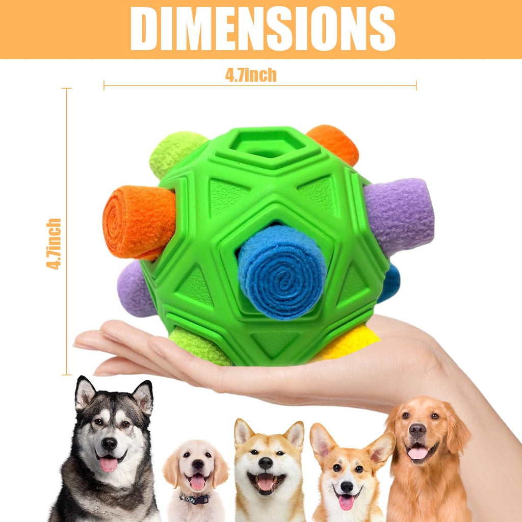 Interactive Puzzle Dog Toys Slow Feeder with Squeaky Carrot Toy F402