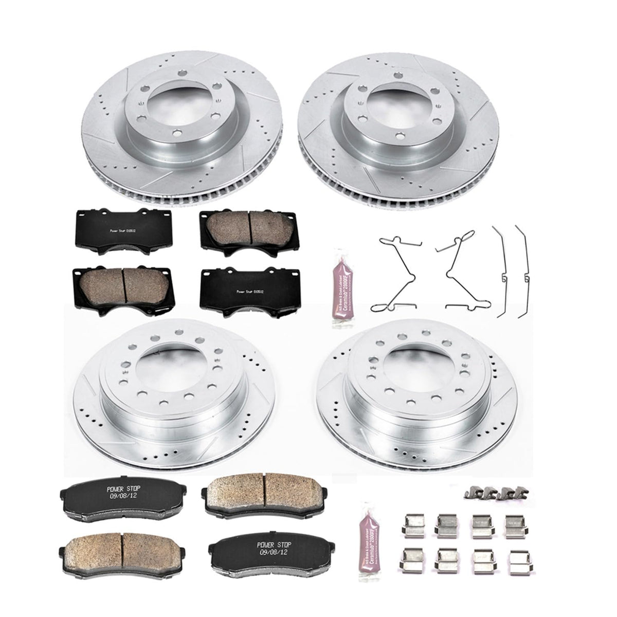 Brake Pad & Rotor Kit Front & Rear P69168