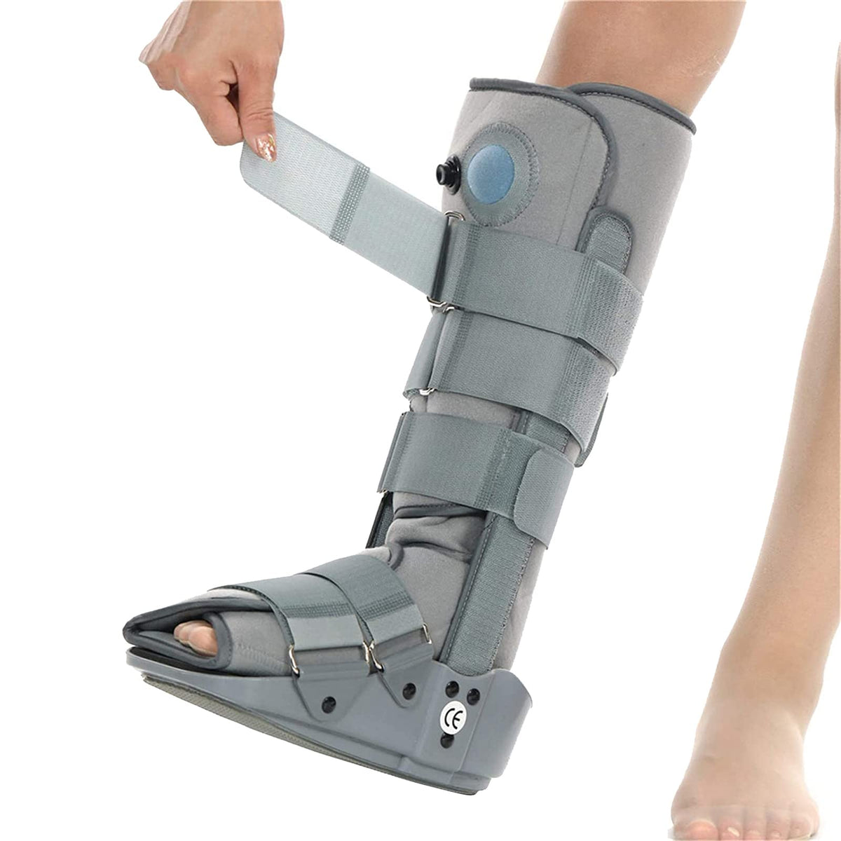 Pneumatic Walking Boot with Air Pump Gray M K18546