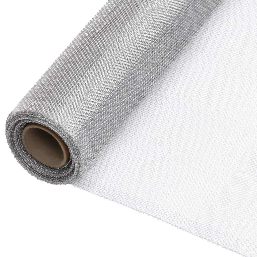 Aluminum Mesh Roll 44.1" x 393.7" Silver L155
