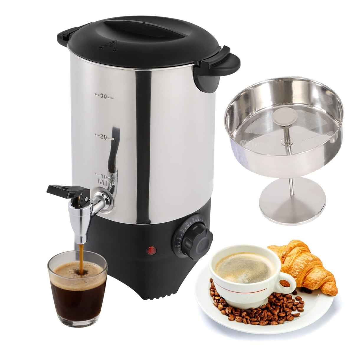 1.4 Gal Stainless Steel Coffee Urn L865815