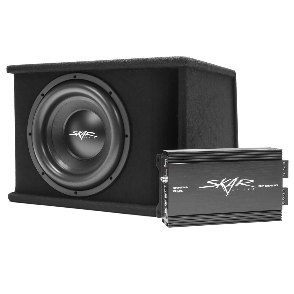 Single 12" 1,200 Watt Subwoofer Bass Package with Amplifier S196