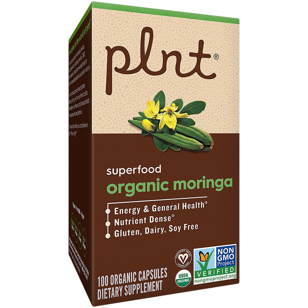 Organic Moringa 1,000 MG 100 Capsules P8783