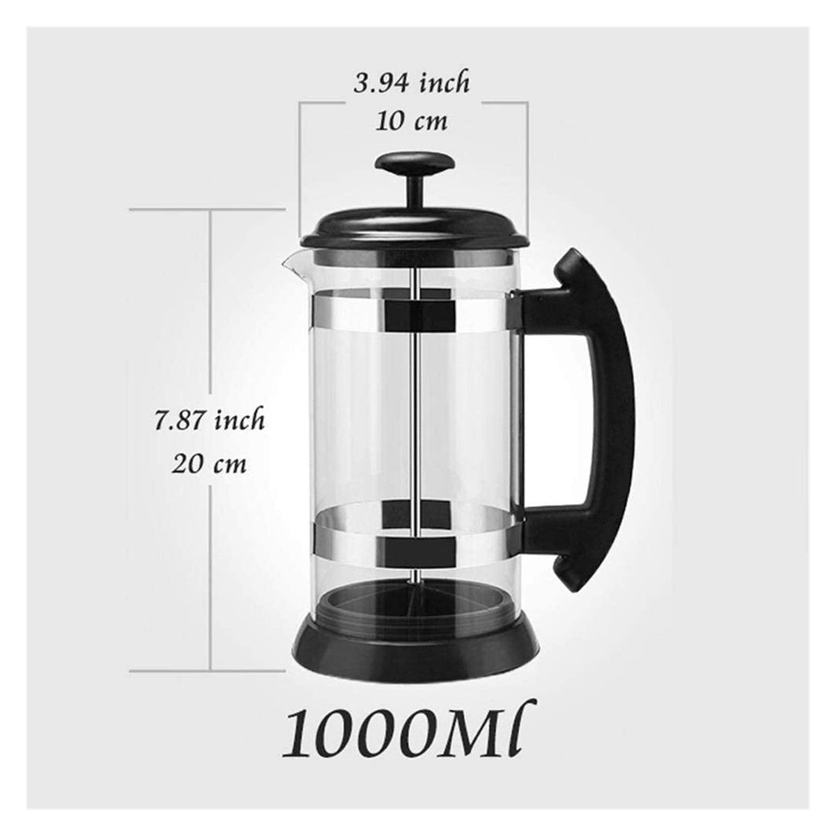 Stainless Steel French Press Coffee Maker 1L T98113