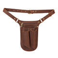 Brown Leather Gardening Tool Belt with 4 Pockets X654557