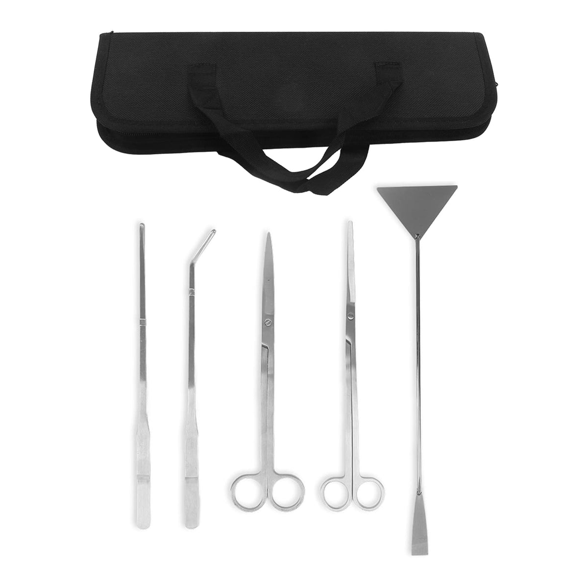 Aquarium Scissors and 5 in 1 Aquascaping Kit Stainless Steel 5 Piece Set V296