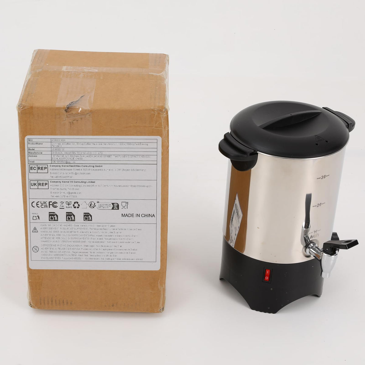1.4 Gal Stainless Steel Coffee Urn L865815