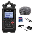 All Black 4-Track Portable Recorder with AC Adapter, Windbuster, 16GB Memory Card & USB Cable W677973