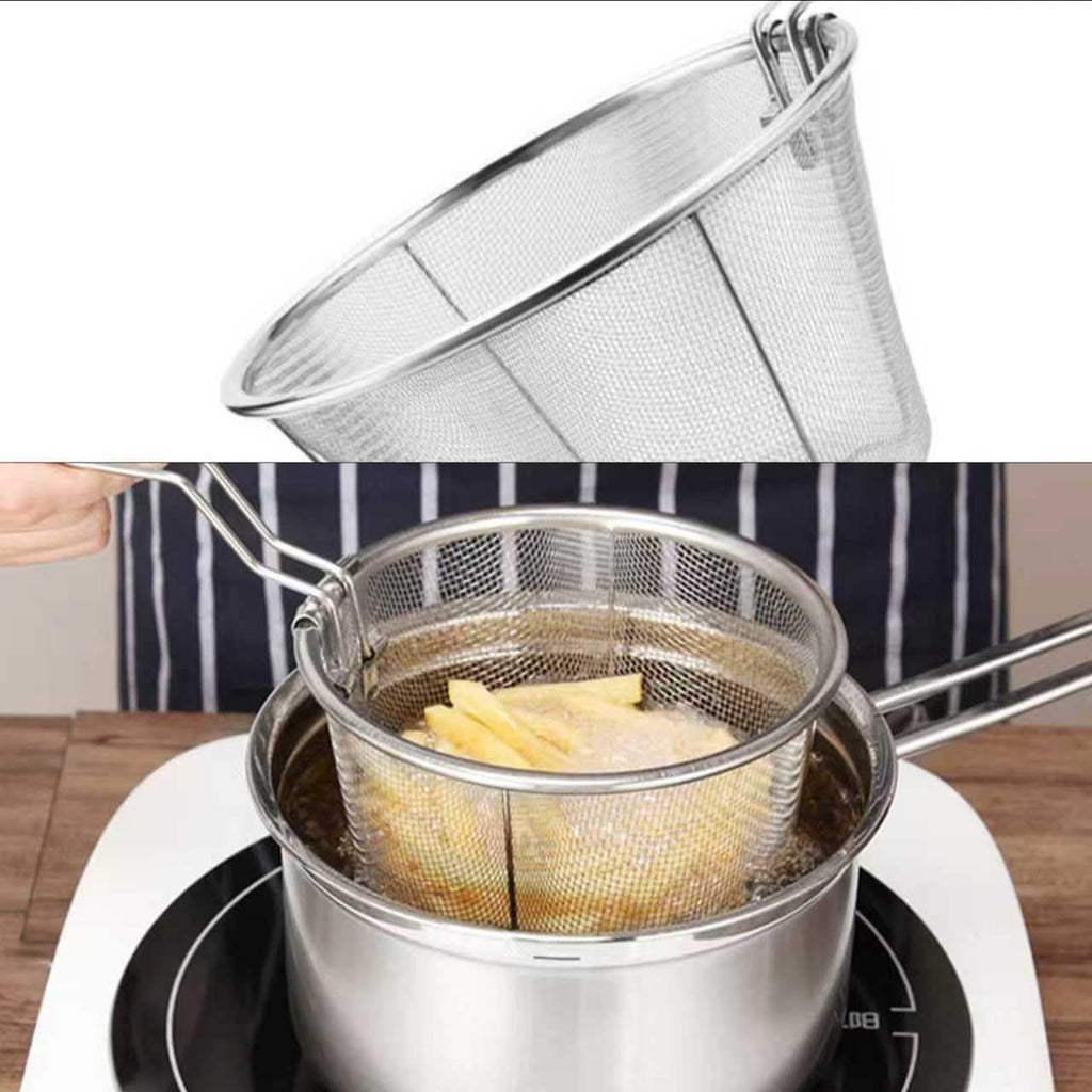 7-Inch Round Stainless Steel Deep Fryer Basket Z87597