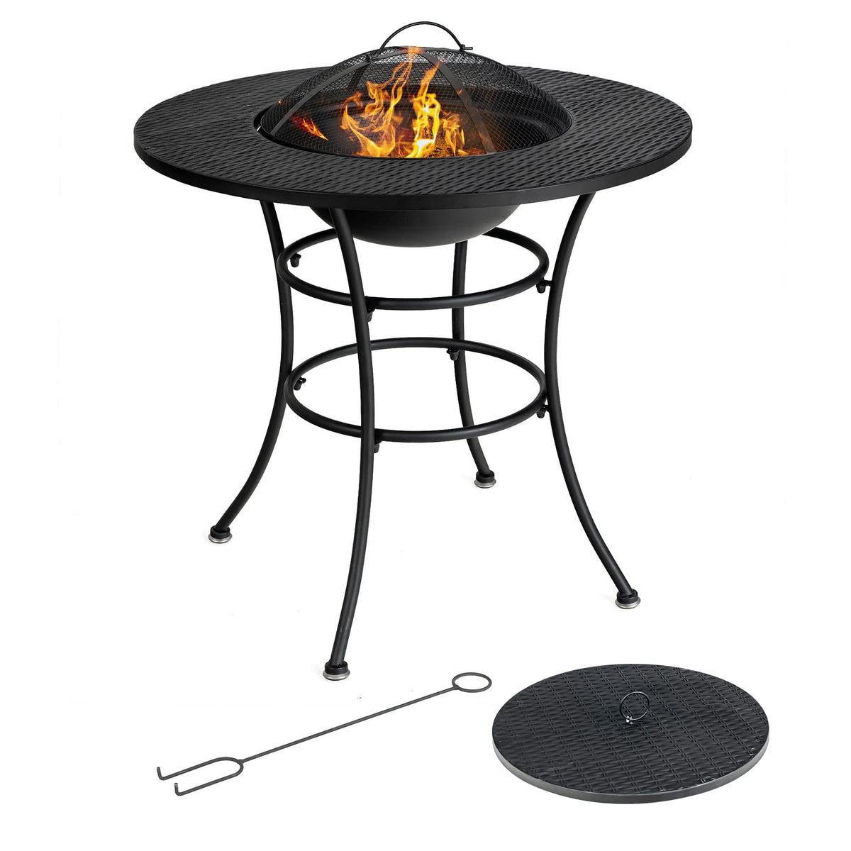 4-in-1 Outdoor Fire Pit Dining Table G8195