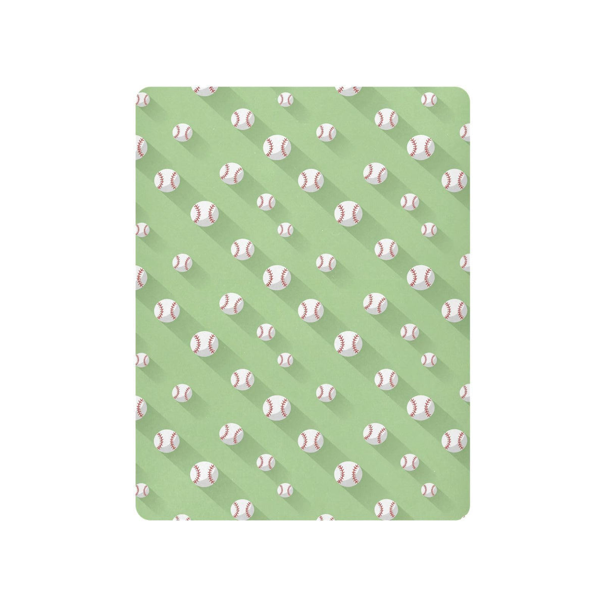 Baseball 3D Print Crib Sheet 52" x 28" Y646