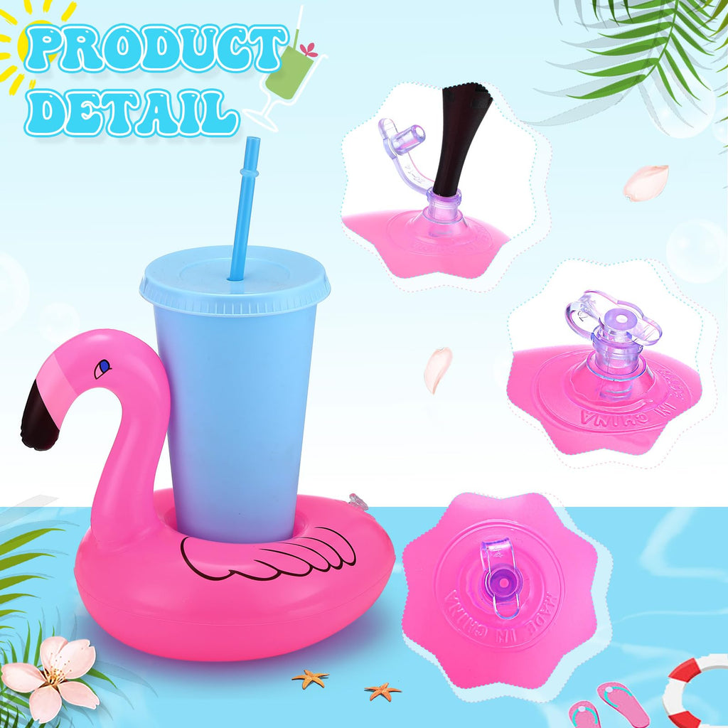 120 Pack Inflatable Drink Holder Pool Floats X2428