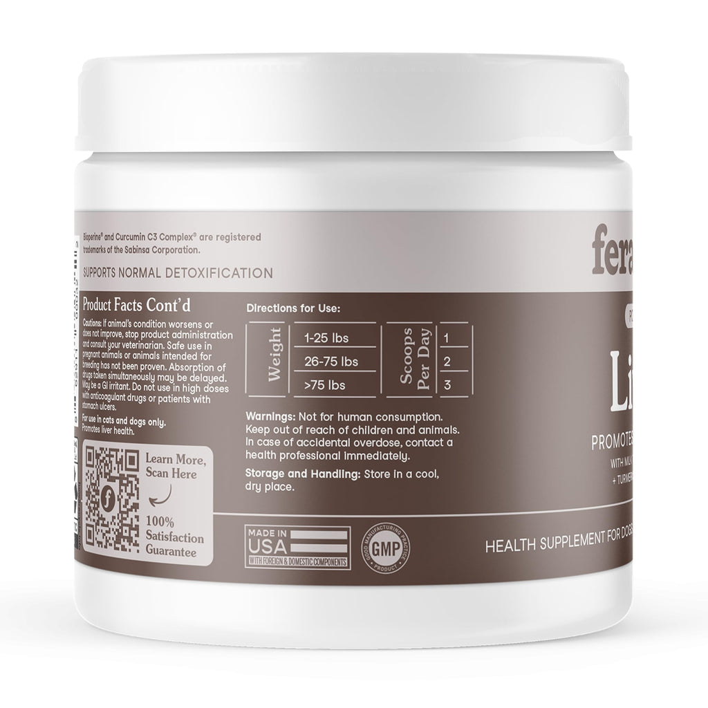 Cat & Dog Liver Supplement Powder with Milk Thistle J140