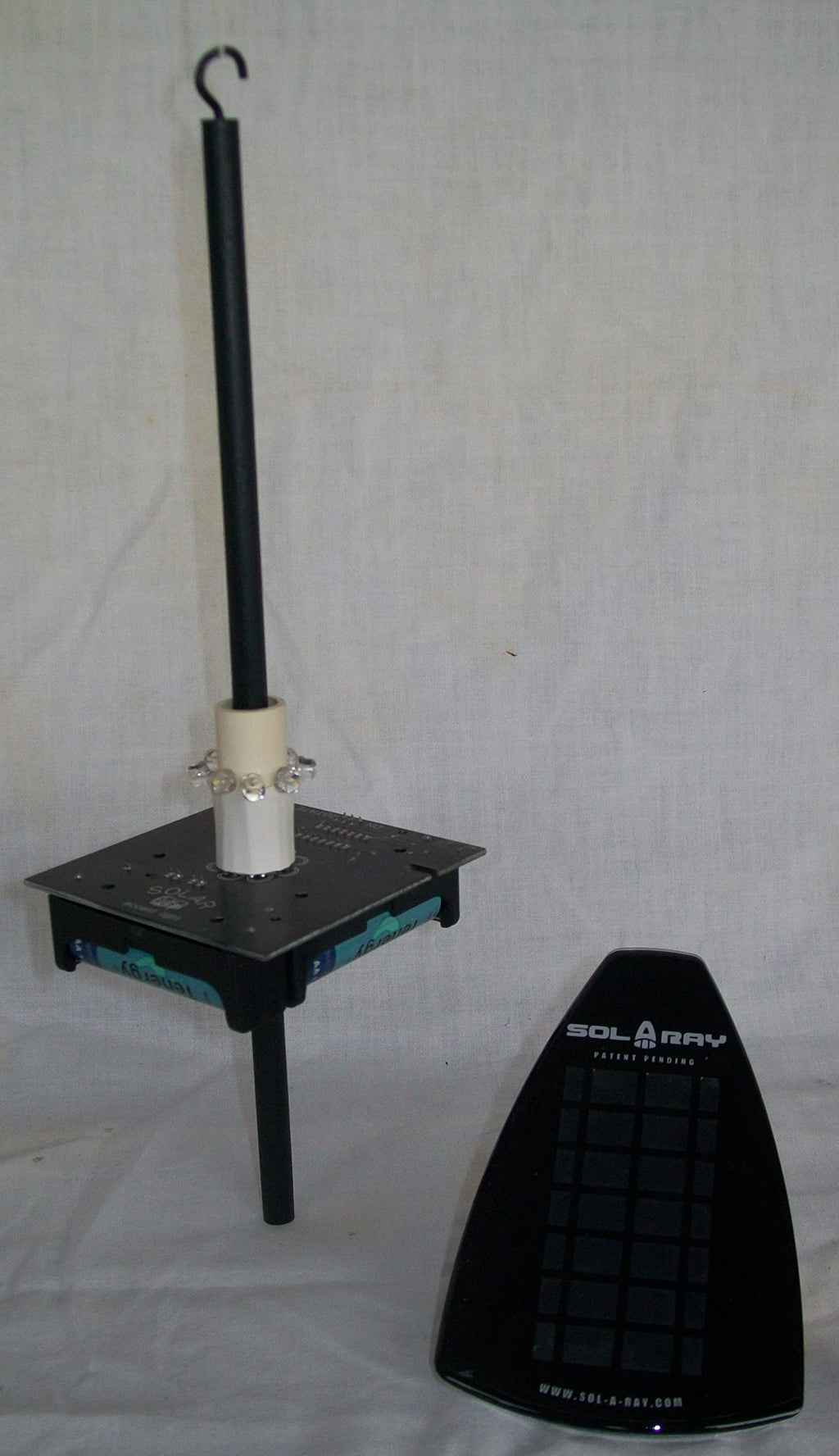Patriotic Style Outdoor Lighthouse with Solar LED Light, 48" Tall U364