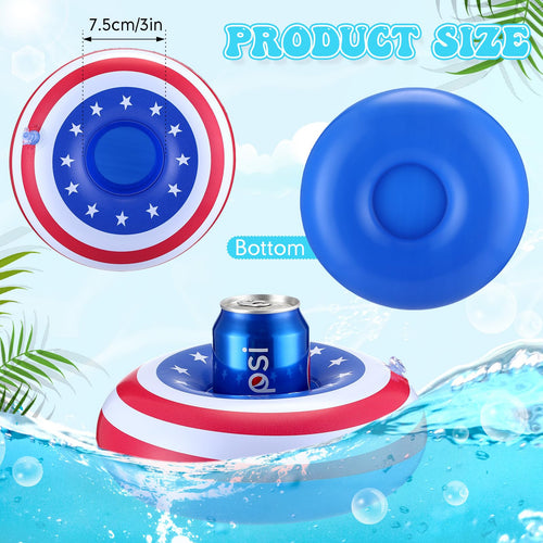 120 Pack Inflatable Drink Holder Pool Floats X2428