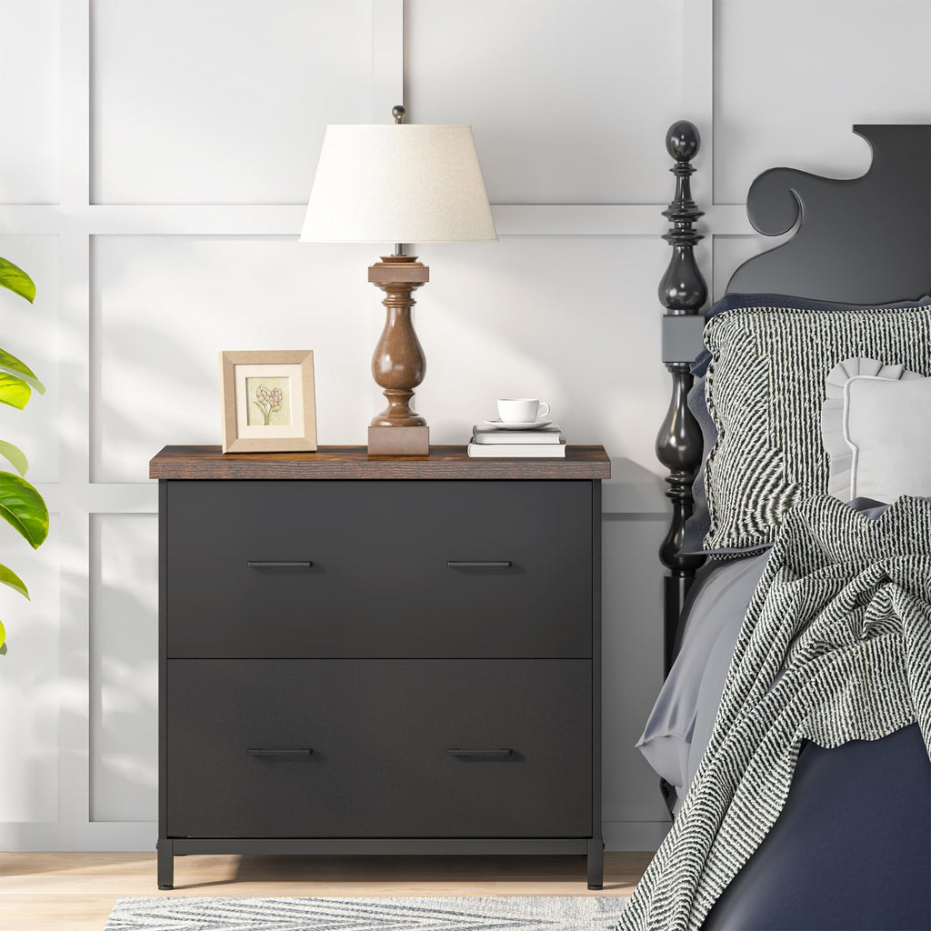 2-Drawer Wood File Cabinet S789