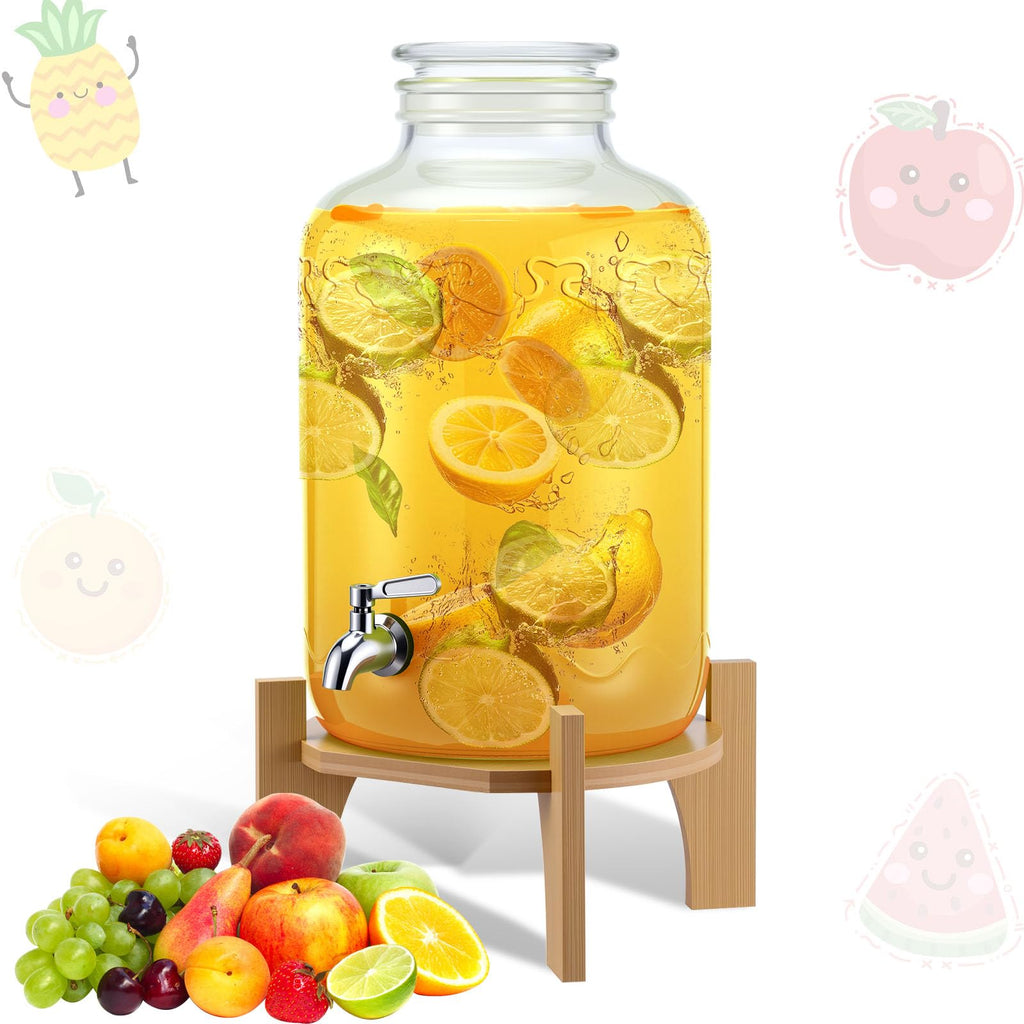 3 Gallon Glass Beverage Dispenser with Stand G6127