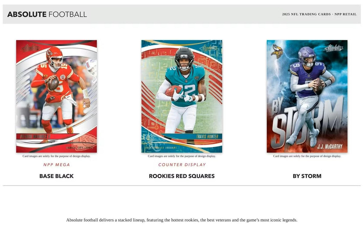 2025 Absolute Football Series Blaster Box with 4 Green Parallels H153