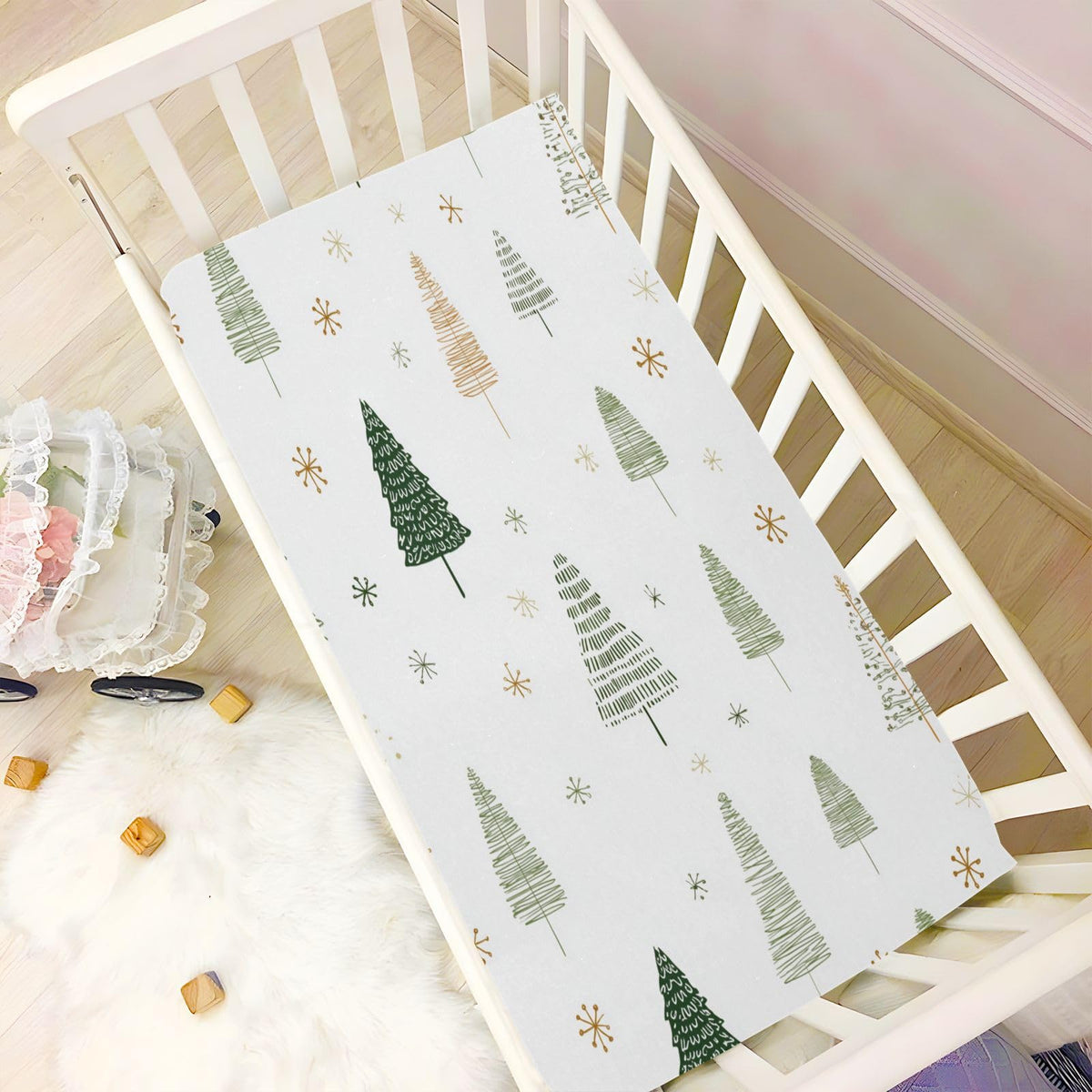 Fitted Crib Sheet Soft Microfiber 27" x 39" x 5" A78658