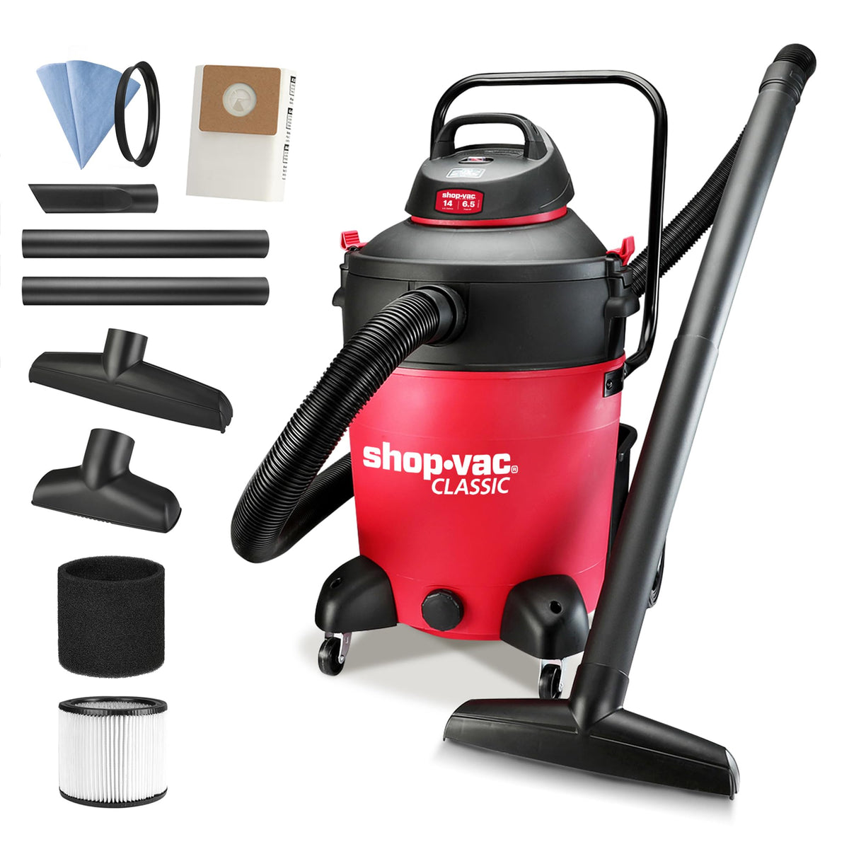 14 Gallon 6.5-Peak HP Wet/Dry Vacuum P19436