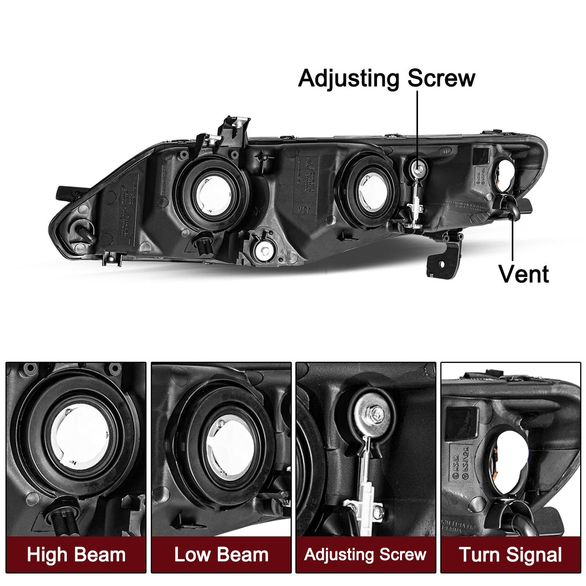 Halogen Headlight Assembly P5896