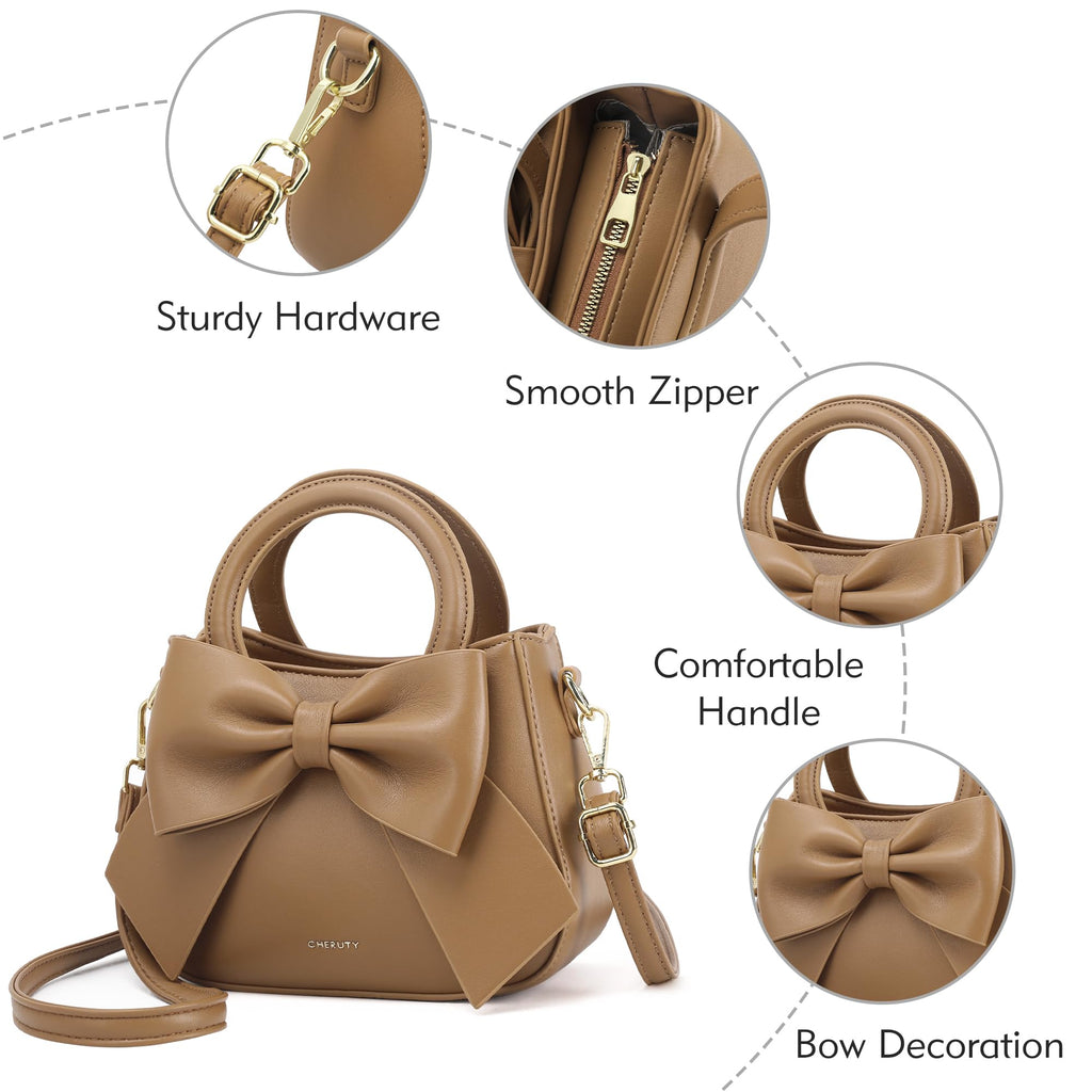 Vegan Leather Crossbody Bag with Top Carry Handle Y17611