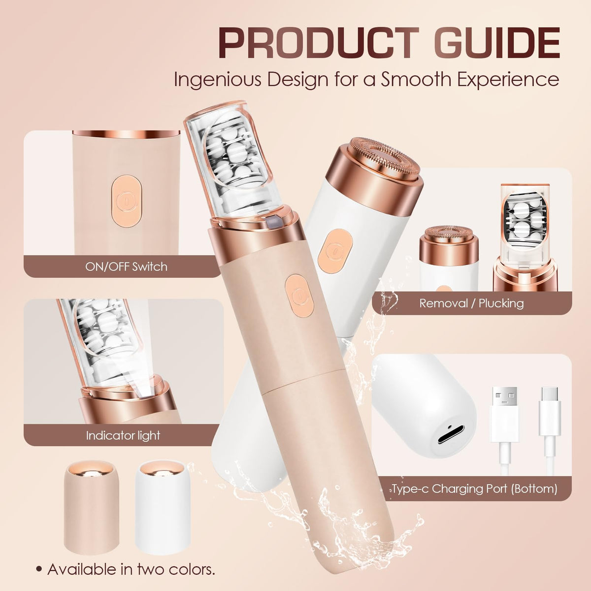 Women Face Epilator White C147729