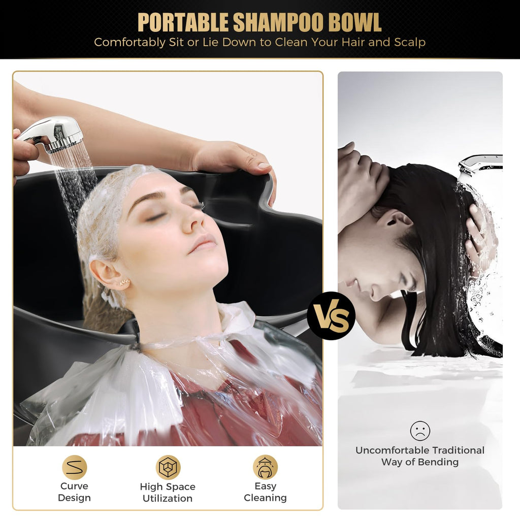Portable Shampoo Bowl with Electric Pump P909