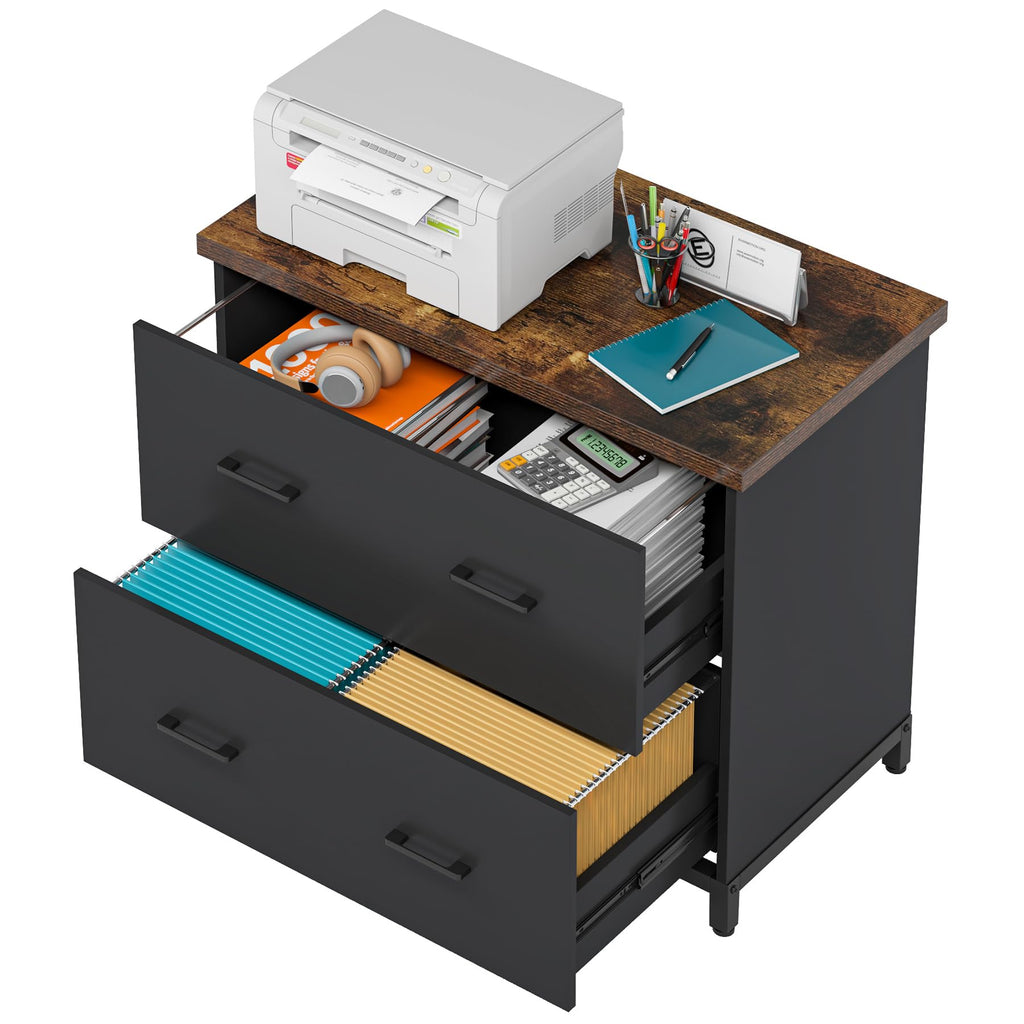 2-Drawer Wood File Cabinet S789