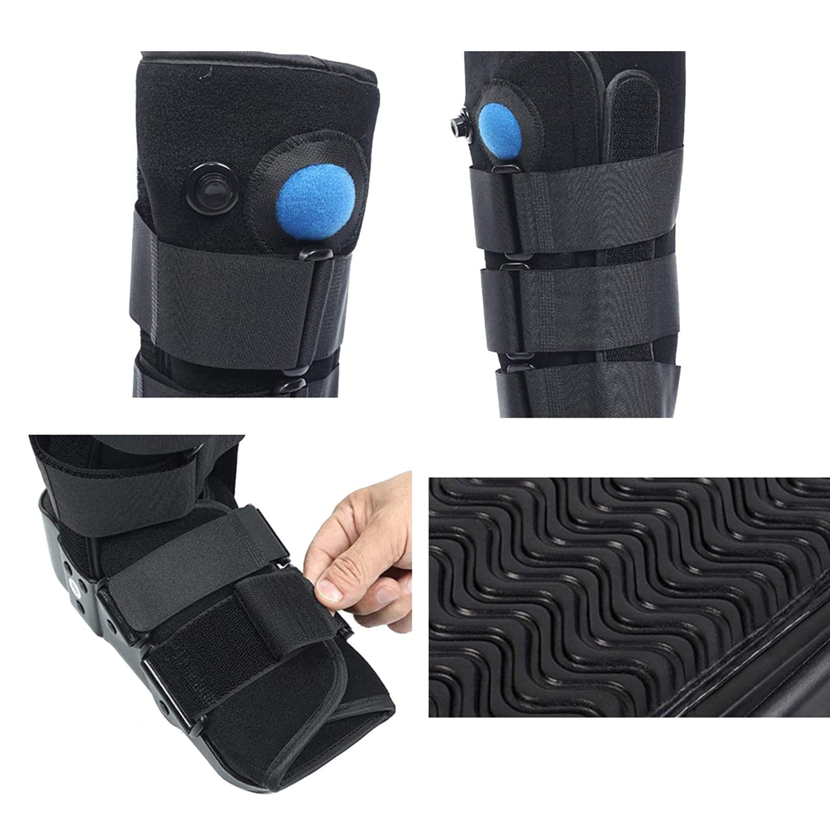 Pneumatic Walking Boot with Air Pump Gray M K18546