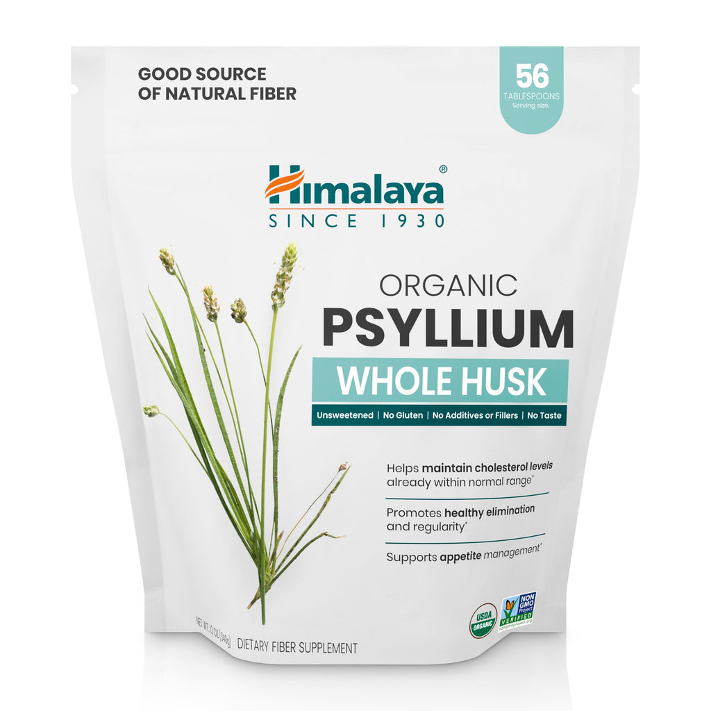 Organic Psyllium Whole Husk Fiber Supplement, Unflavored, 12 oz S4104