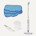 Steam Mop for Sealed Hard Floors, 3 Washable Pads, 20-Foot Cord, White W938969