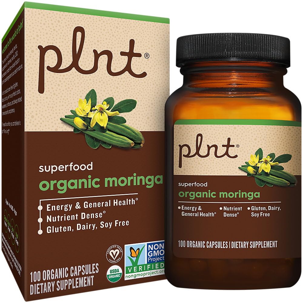 Organic Moringa 1,000 MG 100 Capsules P8783