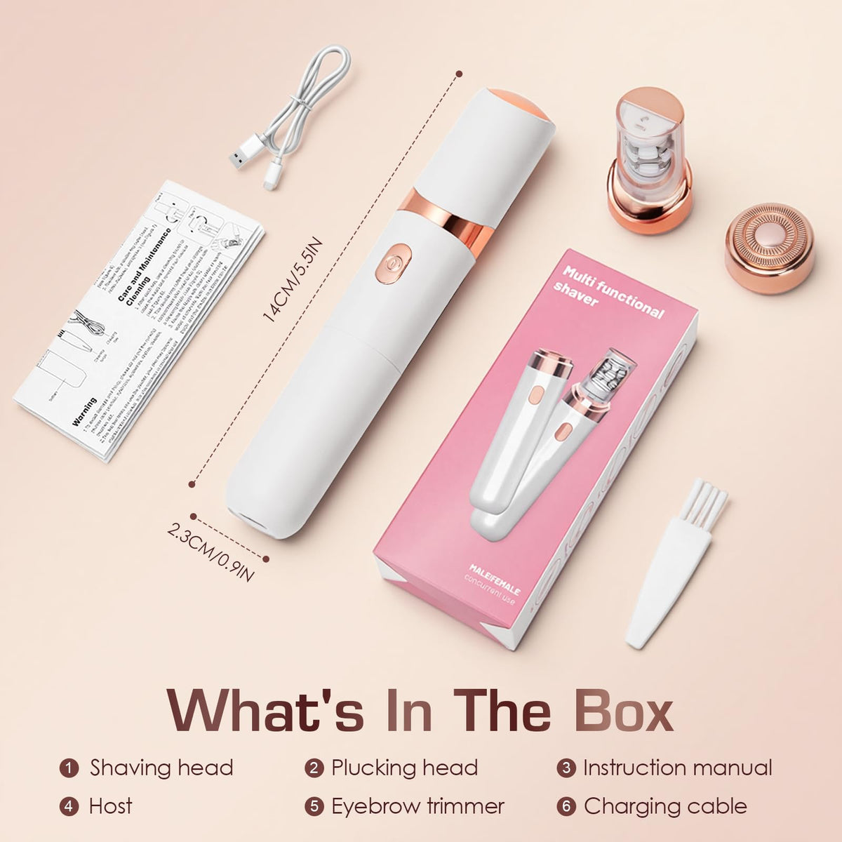 Women Face Epilator White C147729